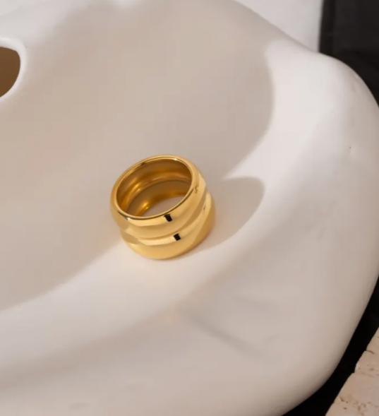 High - Grade Real 18K Gold Plated Rings