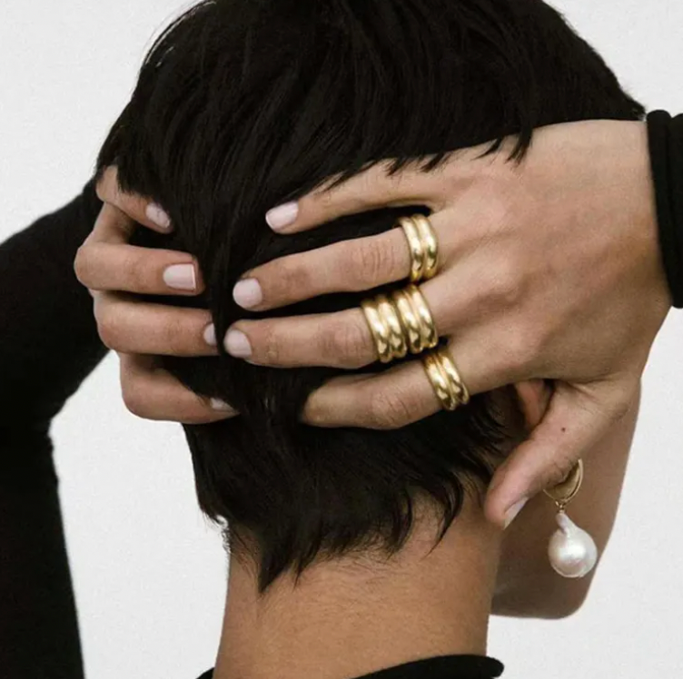 High - Grade Real 18K Gold Plated Rings