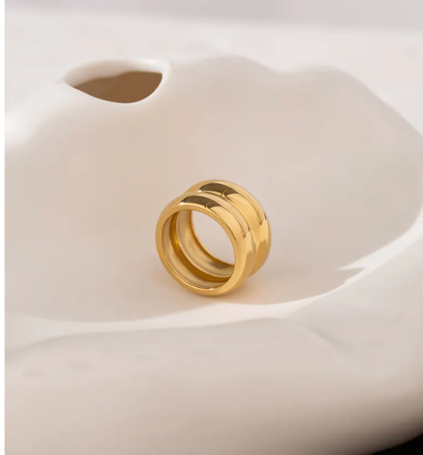 High - Grade Real 18K Gold Plated Rings