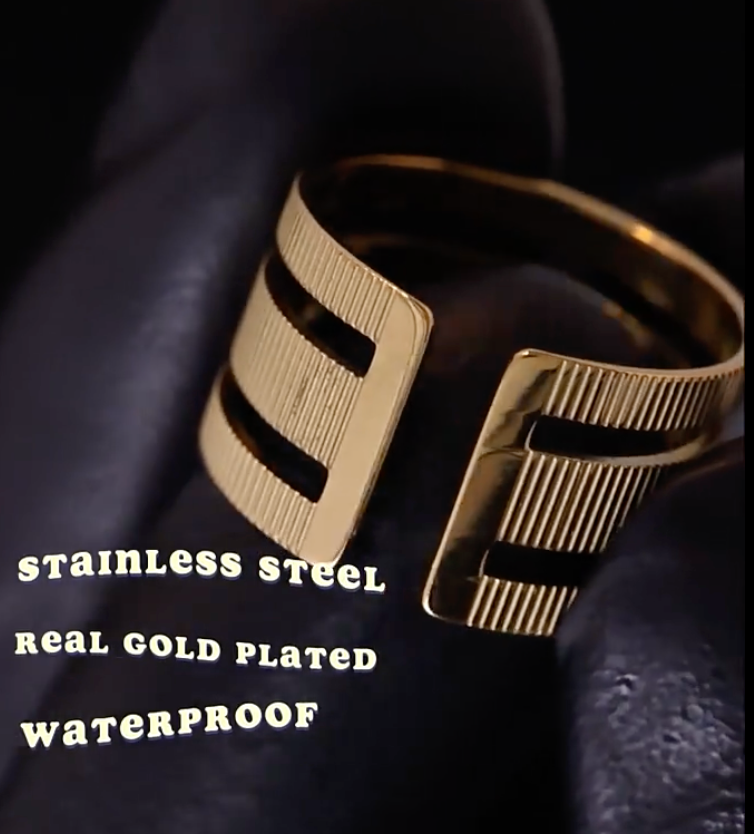 High - Grade Real 18K Gold Plated Rings