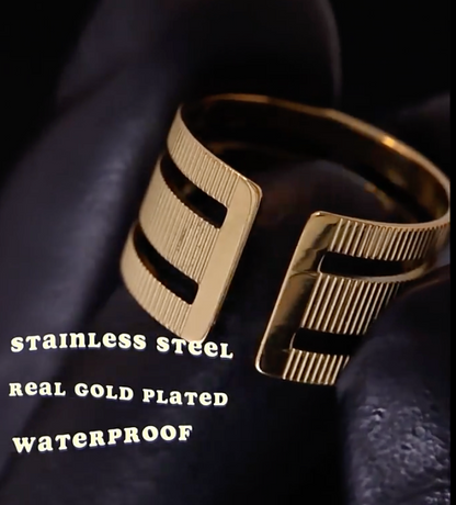 High - Grade Real 18K Gold Plated Rings