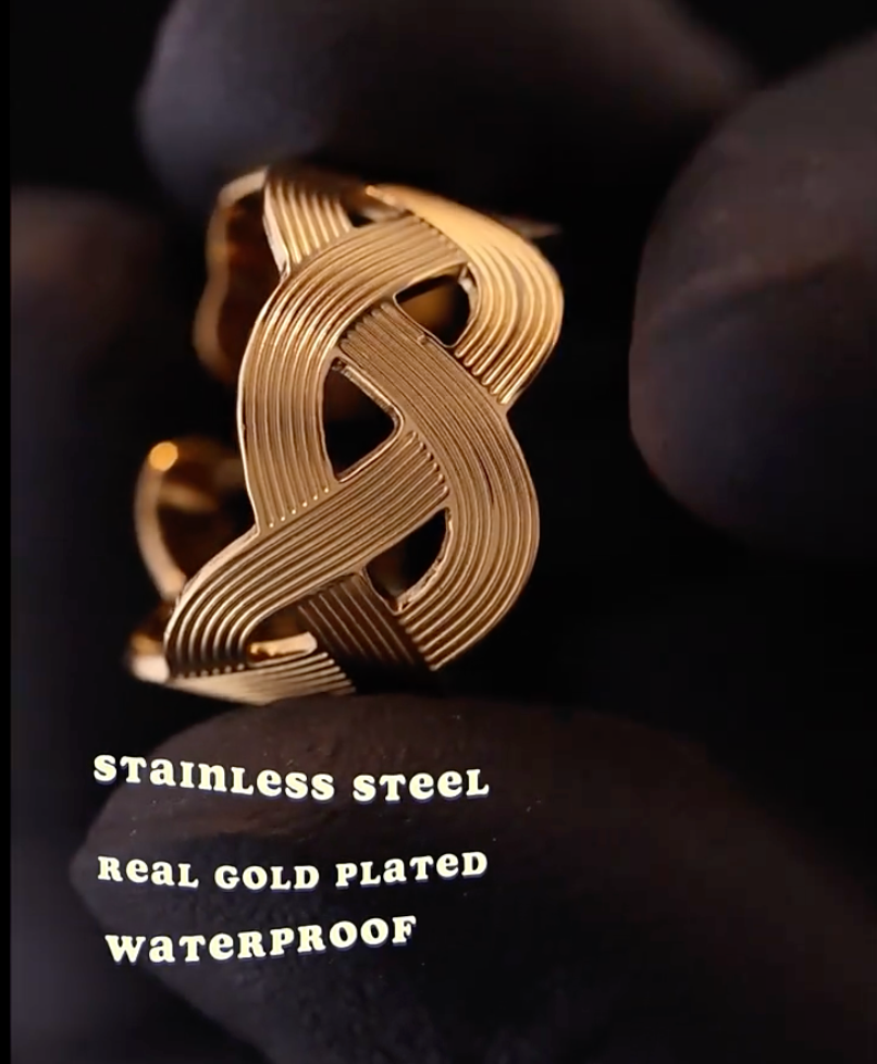 High - Grade Real 18K Gold Plated Rings