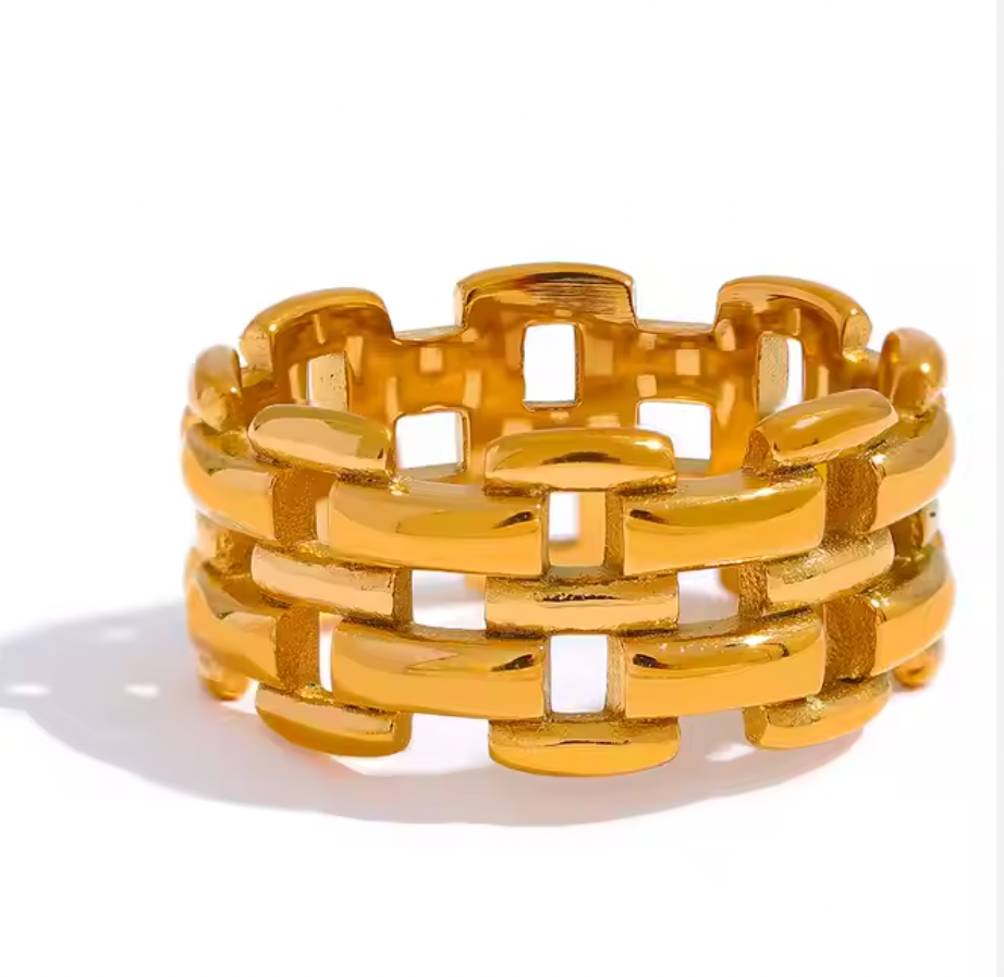 High - Grade Real 18K Gold Plated Rings (Waterproof)