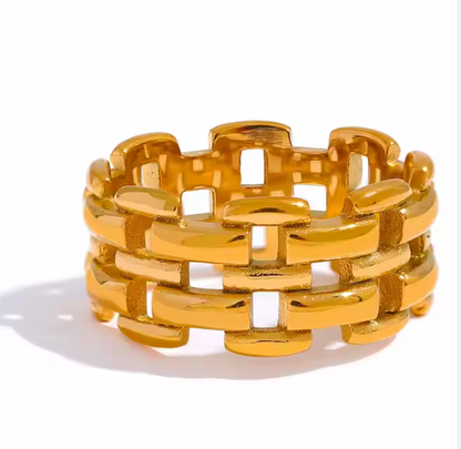 High - Grade Real 18K Gold Plated Rings (Waterproof)