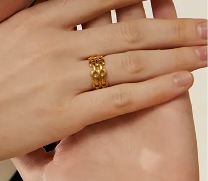 High - Grade Real 18K Gold Plated Rings (Waterproof)