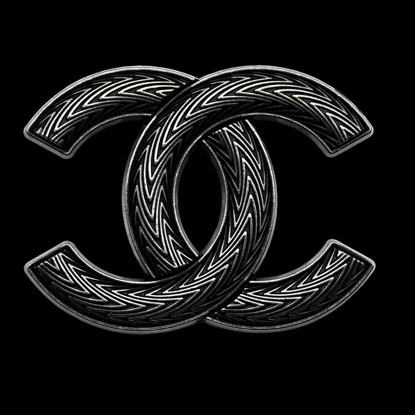 High Quality C.C Patterned Brooch pin