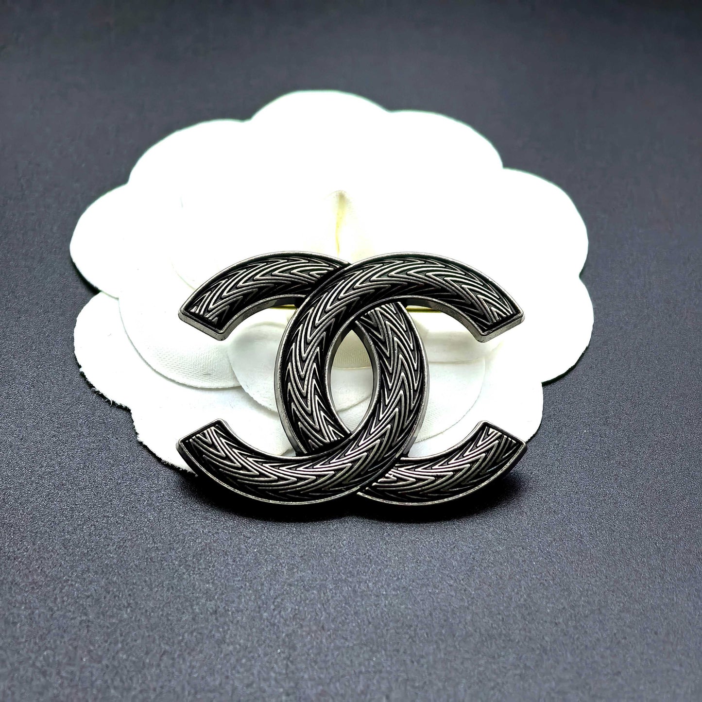 High Quality C.C Patterned Brooch pin