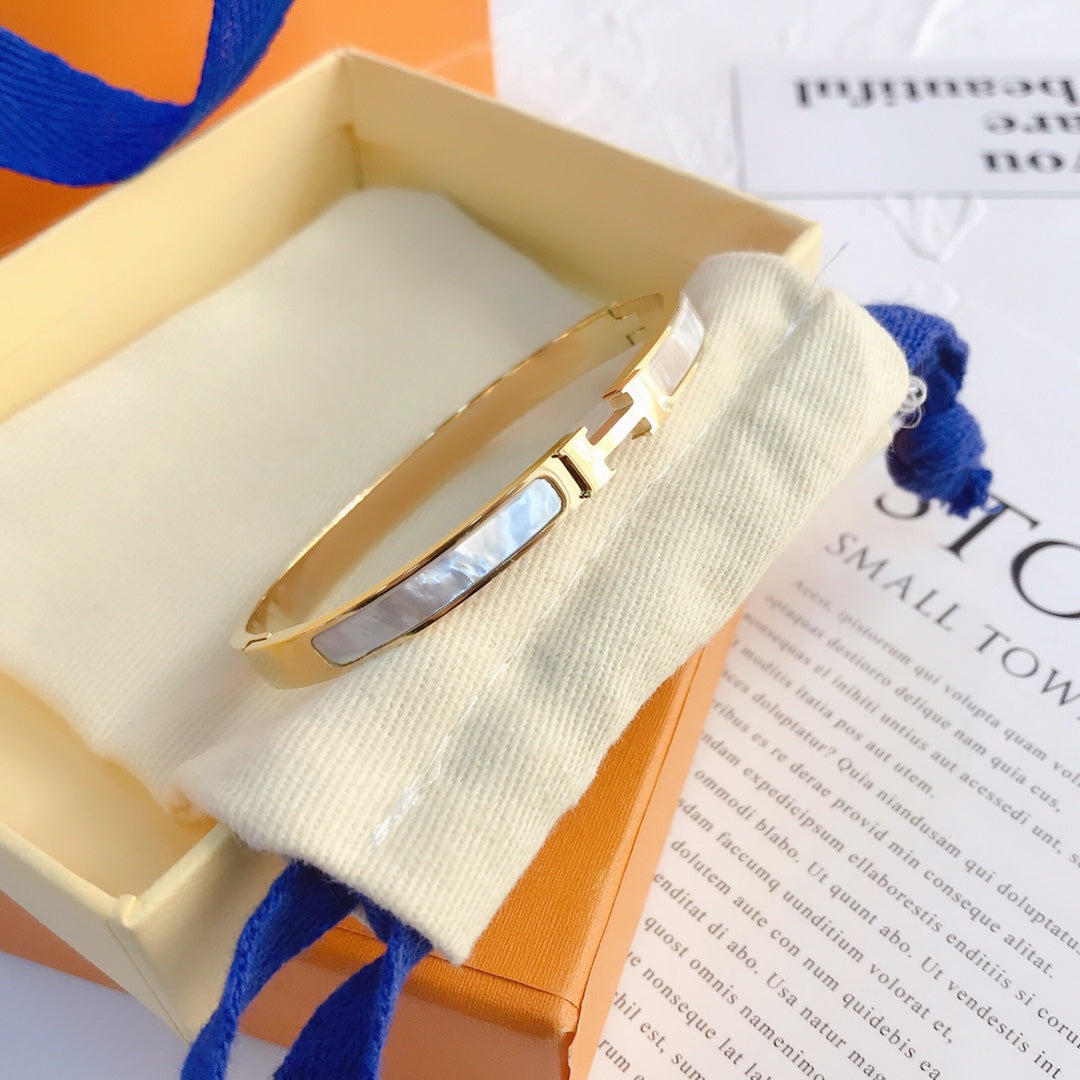 H. titanium steel bracelet