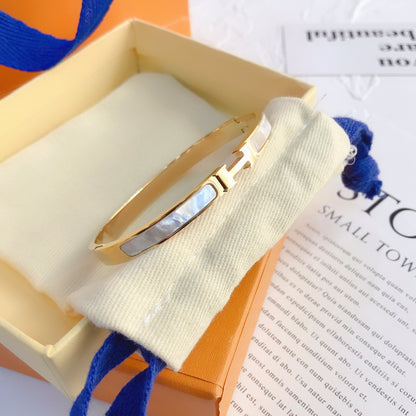 H. titanium steel bracelet