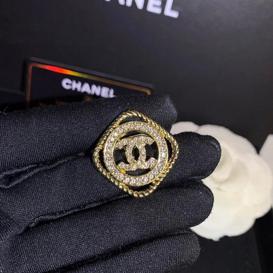 Luxury C.C Gold/Silver brooch