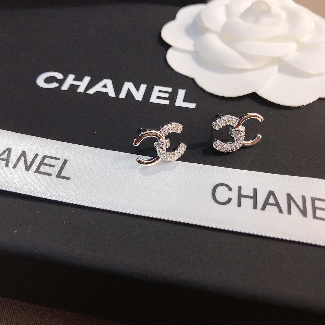 C.C Inspired Titanium steel Zirconia earrings