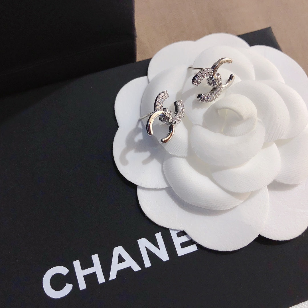 C.C Inspired Titanium steel Zirconia earrings