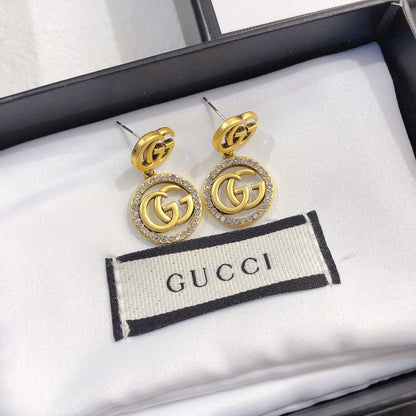 High Quality Stainless Steel G.G Earrings