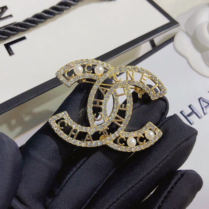 Luxury C.Coco Gold Brooch pin