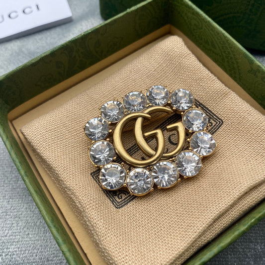 Luxury G.G Gold Brooch pin