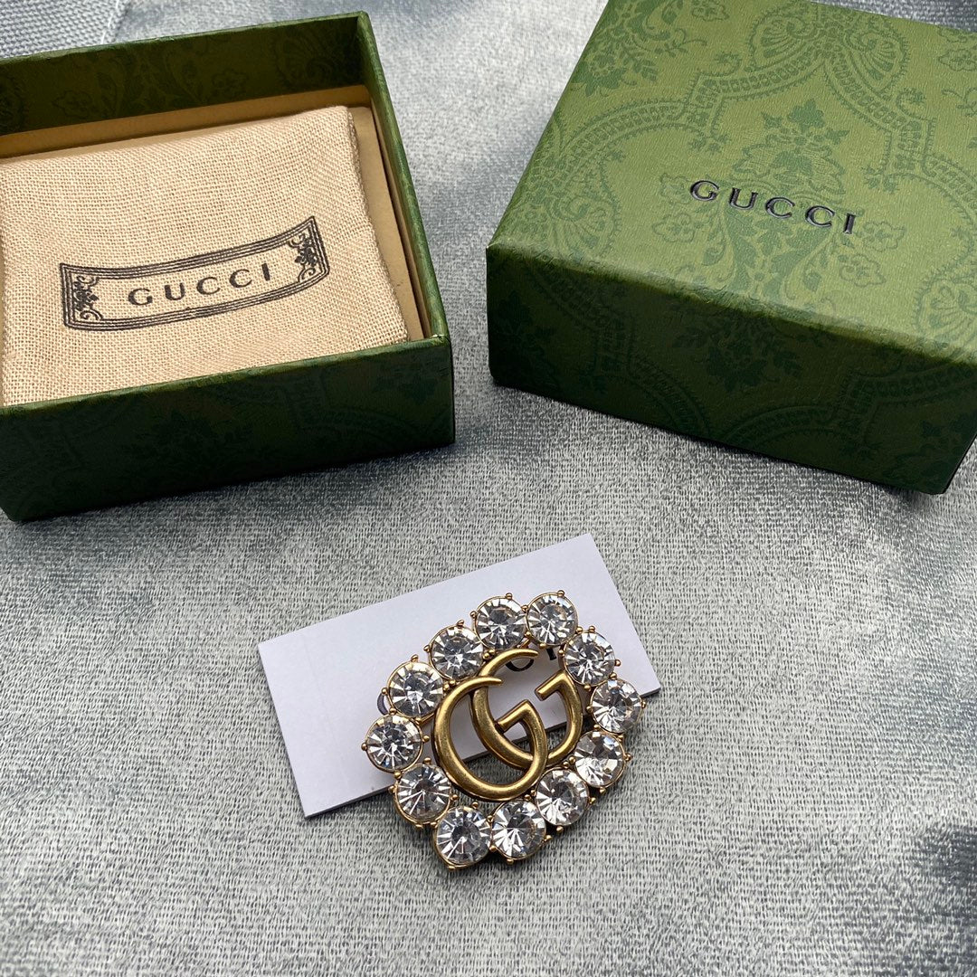 Luxury G.G Gold Brooch pin