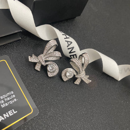 C.C Inspired Brass with micro-set zircon earrings