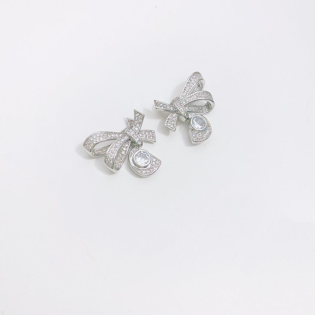 C.C Inspired Brass with micro-set zircon earrings