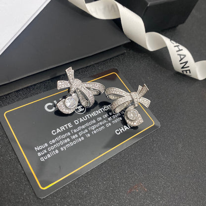 C.C Inspired Brass with micro-set zircon earrings