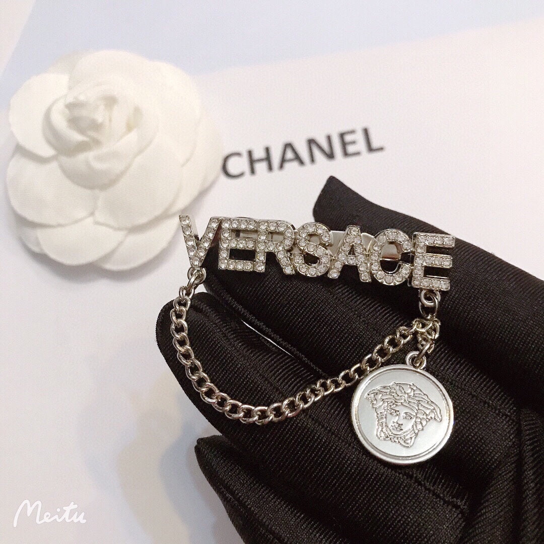 Luxury Versace Gold/Silver Brooch pin