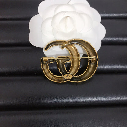 Luxury Copper D. Brooch pin