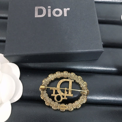 Luxury Bronze Dior Brooch pin