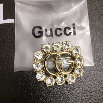 Luxury Gold G.G Brooch pin