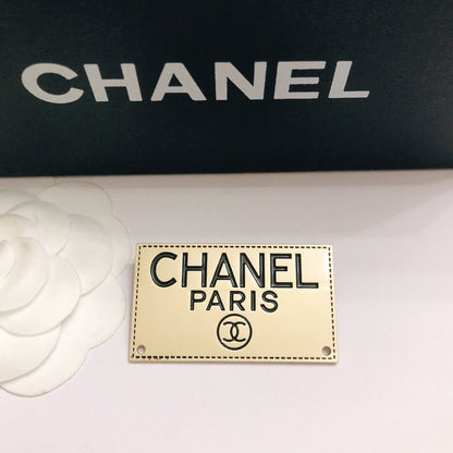 Luxury C.C Gold label Brooch pin