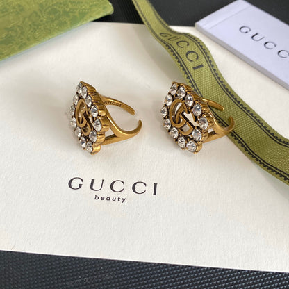 G.G Antique gold plate - Open ring