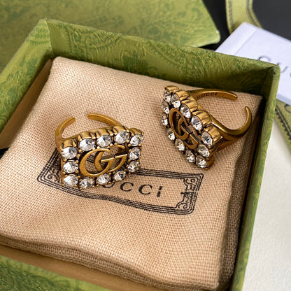 G.G Antique gold plate - Open ring