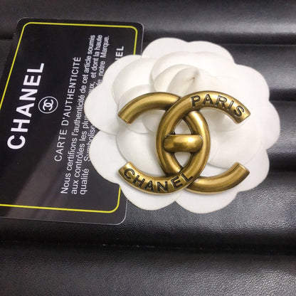 Luxury C.C Copper Brooch pin