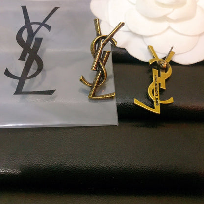 High-end Saint Laurent earrings! With stamp