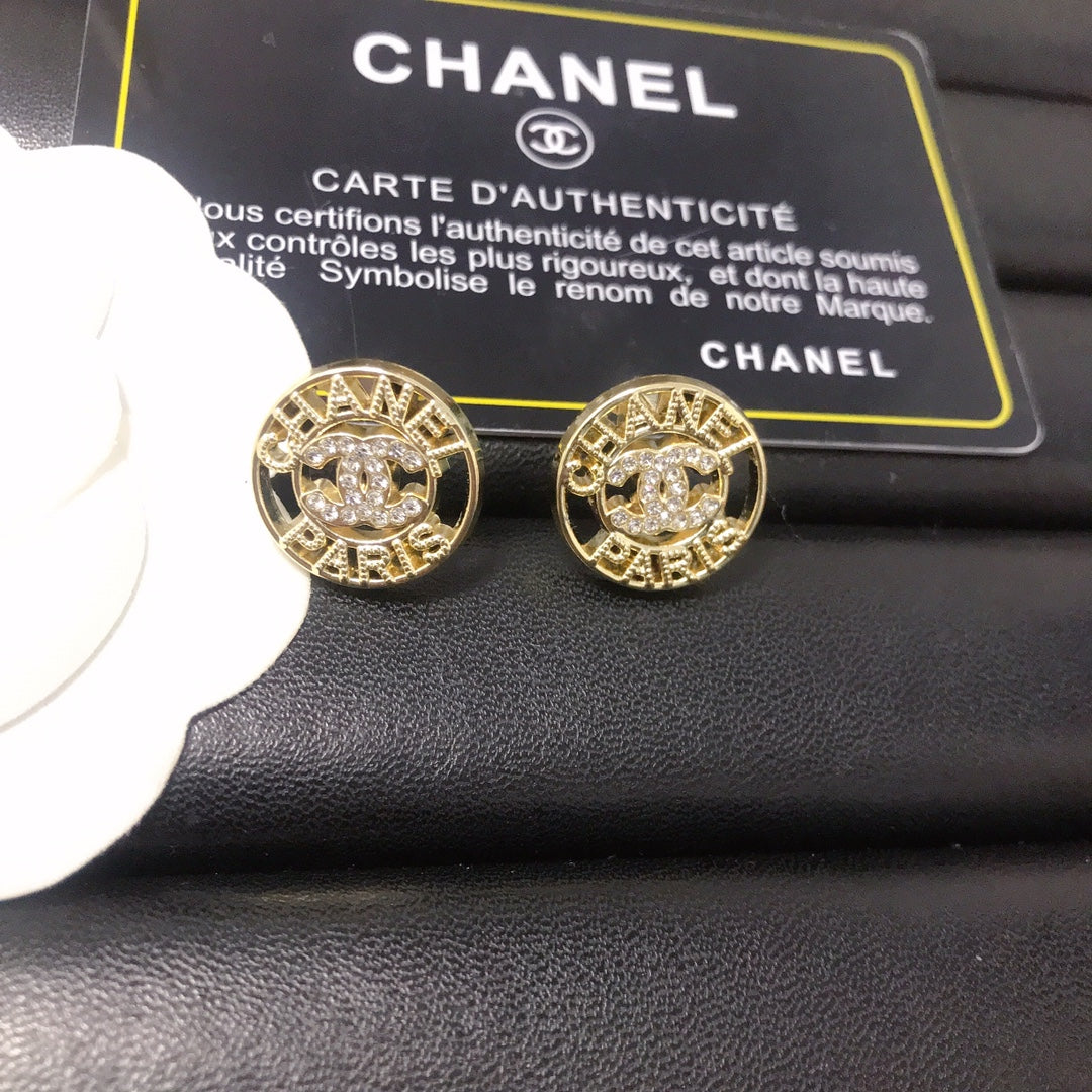 High quality C. C stud earrings