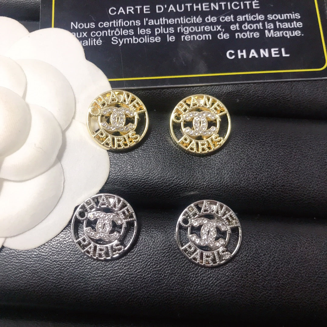 High quality C. C stud earrings