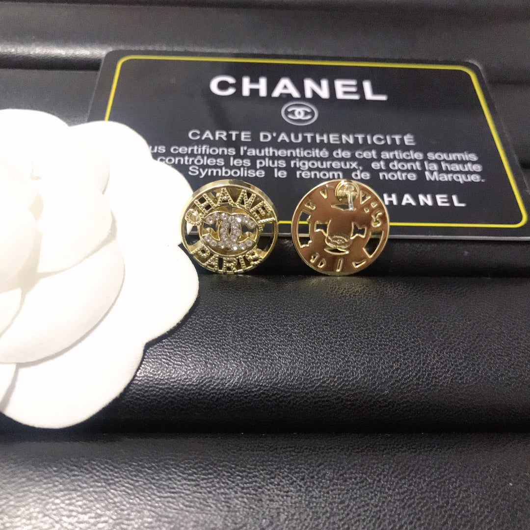 High quality C. C stud earrings