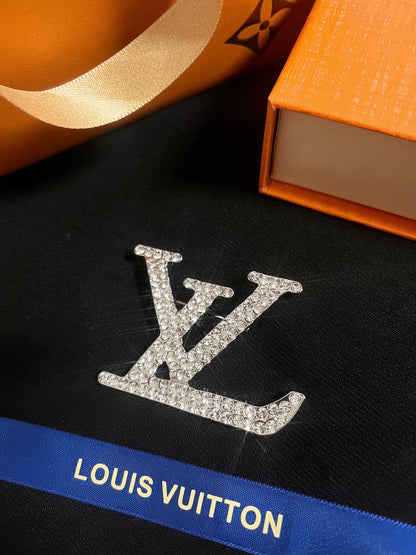 Luxury L.V Silver Brooch pin