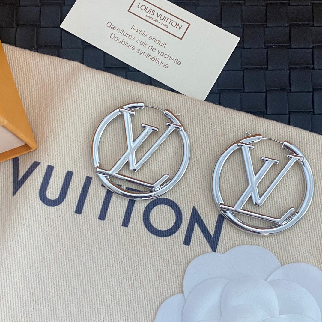 High-End Steel L.V Earrings