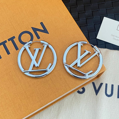 High-End Steel L.V Earrings