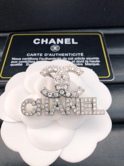 Luxury C.C Gold/Silver Brooch pin