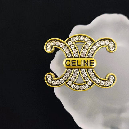 Luxury Bronze Celine Brooch pin
