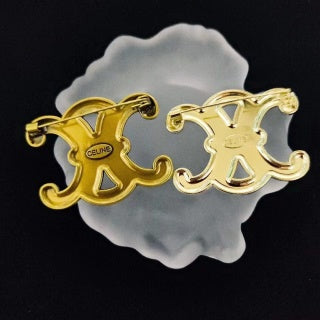 Luxury Bronze Celine Brooch pin