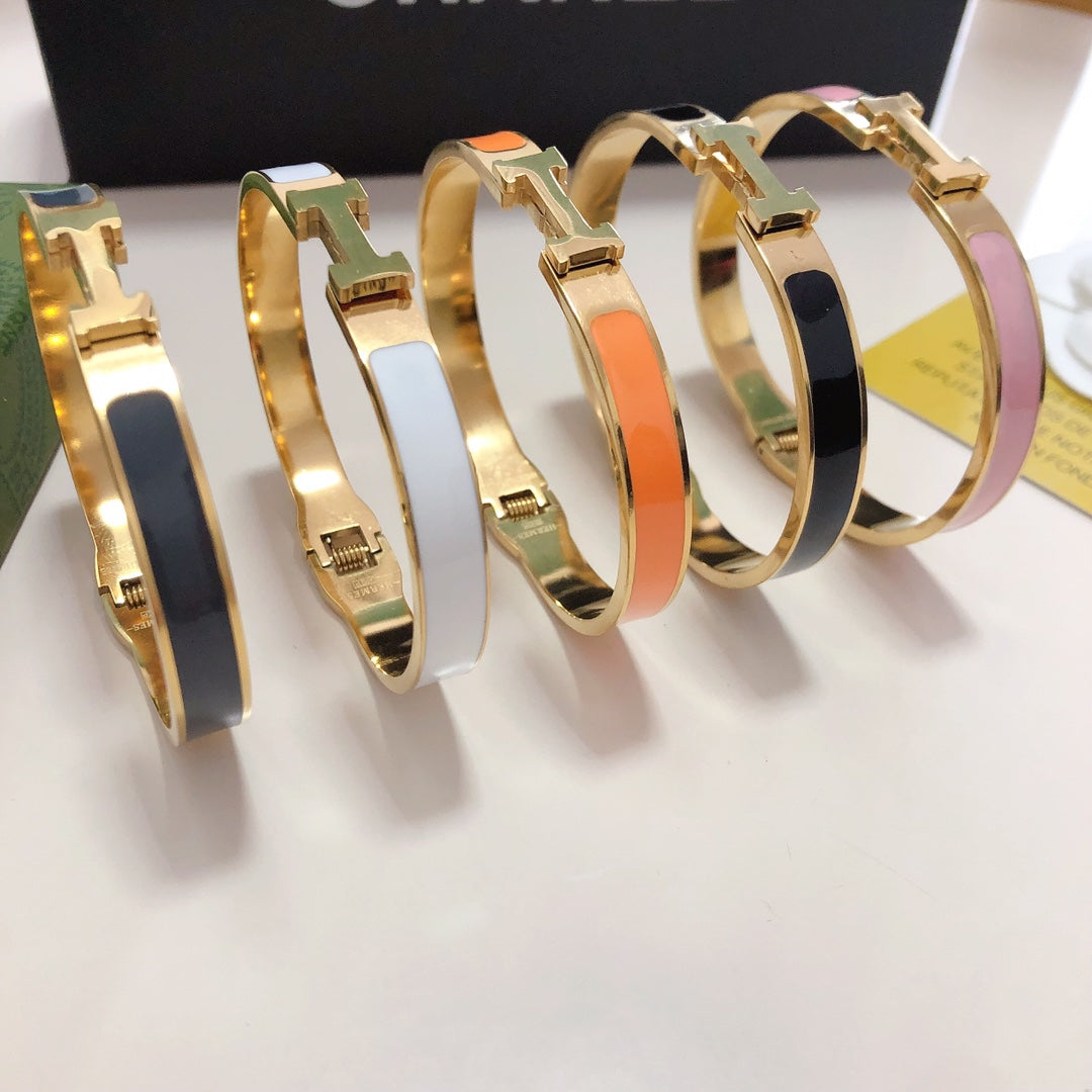 High-end version Titanium steel H. bracelet