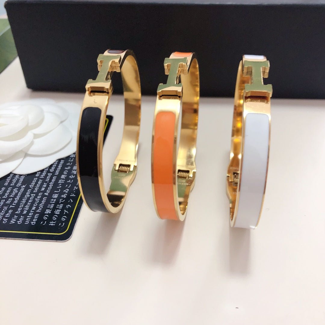 High-end version Titanium steel H. bracelet