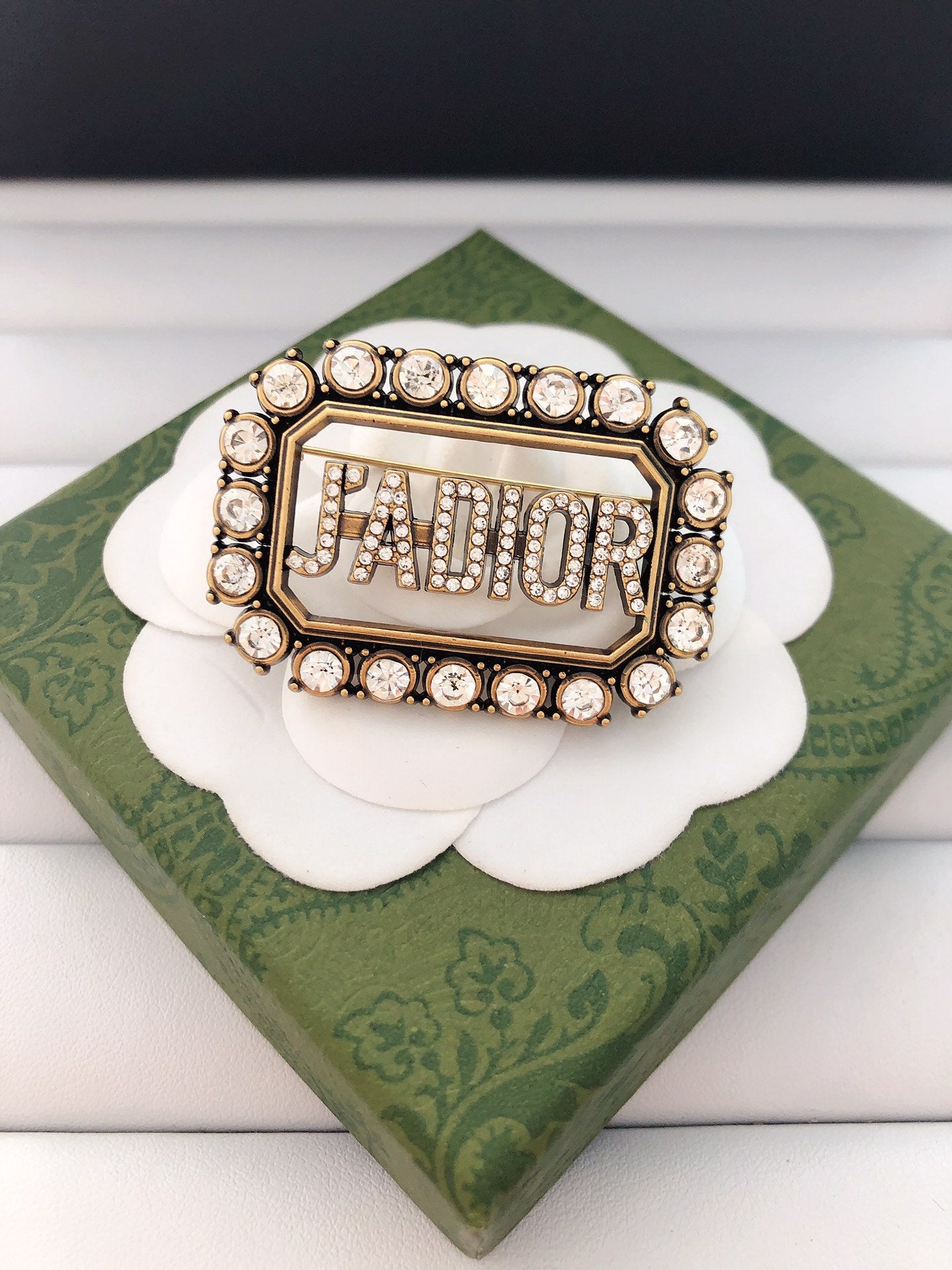 Luxury Bronze Dior Brooch pin