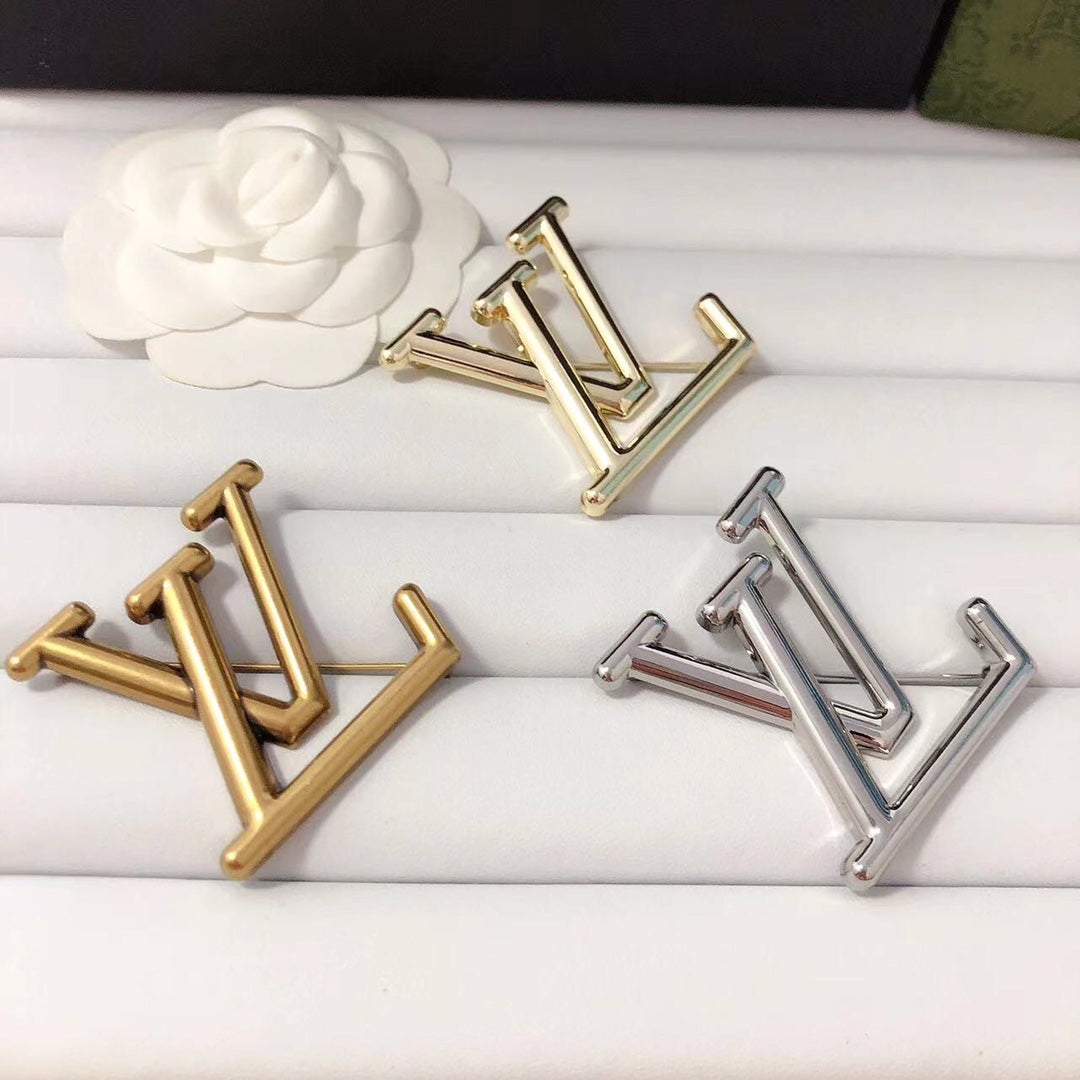 Luxury L.V Bronze/Silver/Gold Brooch pin