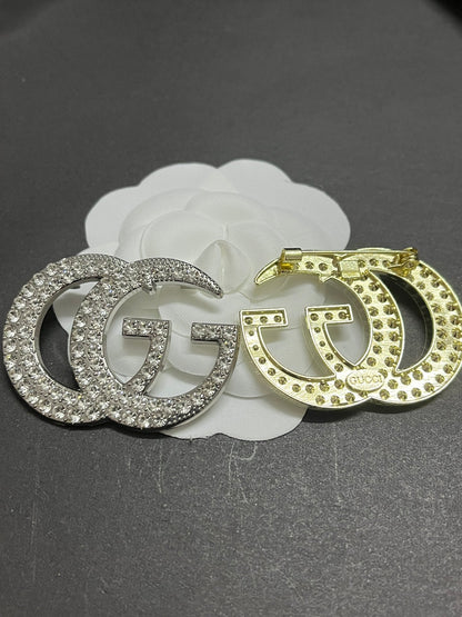 Luxury Gold G.G Brooch pin