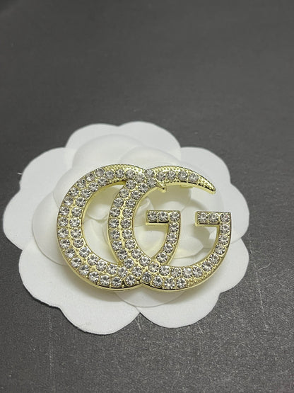 Luxury Gold G.G Brooch pin