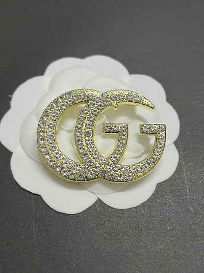 Luxury Gold G.G Brooch pin