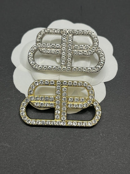 Luxury B.B Silver/Gold Brooch pin