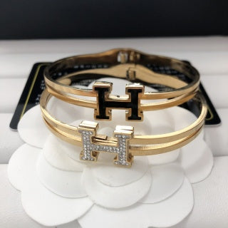 Titanium steel H.  bracelet